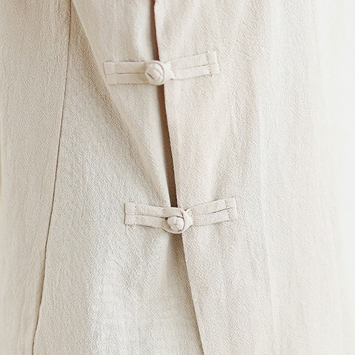 Conjunto de meditación zen para mujer con estampado de Buddha Stones : camiseta de manga larga con cuello en V y pantalón de pierna ancha. Incluye dos piezas. - image 7