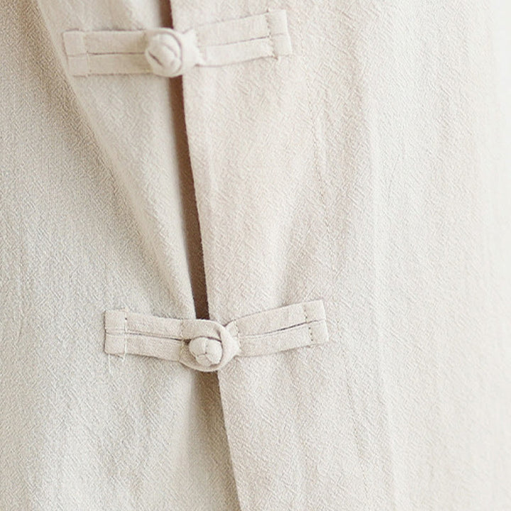 Conjunto de 2 piezas para mujer con estampado de Buddha Stones: camisa de manga larga con cuello en V y pantalones de pierna ancha, estilo zen y meditación. - image 8