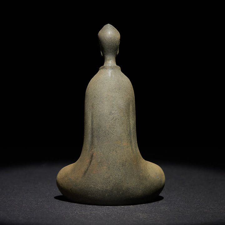 Buddha Stones Estatua de Resina Hecha a Mano de Buda Sakyamuni de Polvo de Hierro Oxidado Decoración para el Hogar - image 5