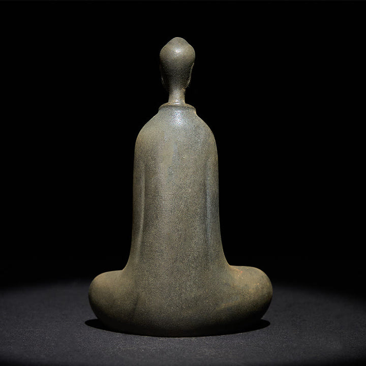 Buddha Stones Estatua de Resina Hecha a Mano de Buda Sakyamuni de Polvo de Hierro Oxidado Decoración para el Hogar - image 12