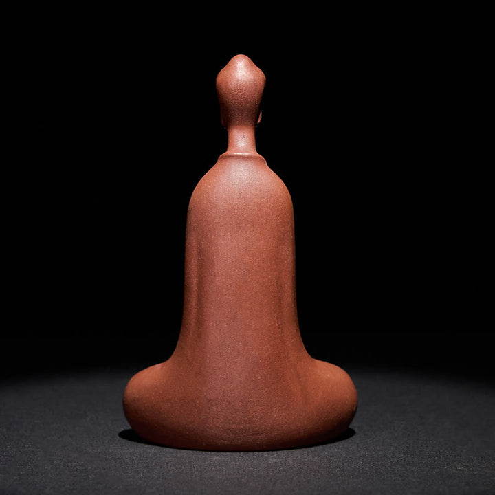 Buddha Stones sin forma, Buda de arcilla púrpura, decoración de escritorio para el hogar, 5,7 x 9,6 cm - image 4