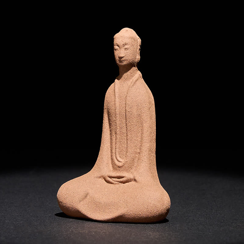 Estatua de cerámica de Buddha Stones de Buda, decoración zen para el hogar, 5 x 3 x 8,5 cm - Buda 5*3*8,5 cm - image 0