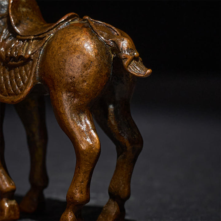 Buddha Stones del Año Antiguo del Caballo, aleación, decoración del hogar, 7,5 x 2,6 x 7 cm - image 9