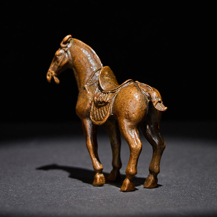 Buddha Stones del Año Antiguo del Caballo, aleación, decoración del hogar, 7,5 x 2,6 x 7 cm - image 5