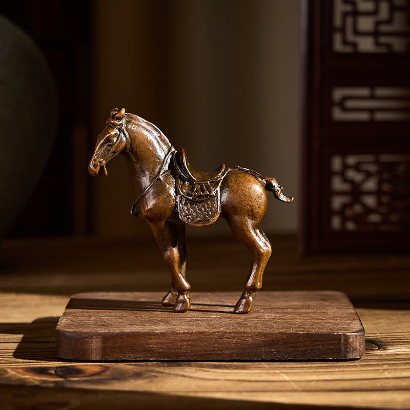 Buddha Stones del Año Antiguo del Caballo, aleación, decoración del hogar, 7,5 x 2,6 x 7 cm - image 3