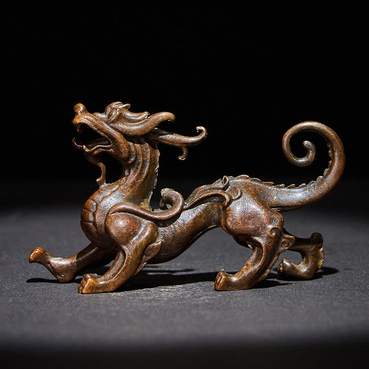 Buddha Stones pequeñas de aleación PiXiu, decoración para la riqueza y la suerte, 9,2 x 2,4 x 5,2 cm - PiXiu 9,2*2,4*5,2 cm - image 0