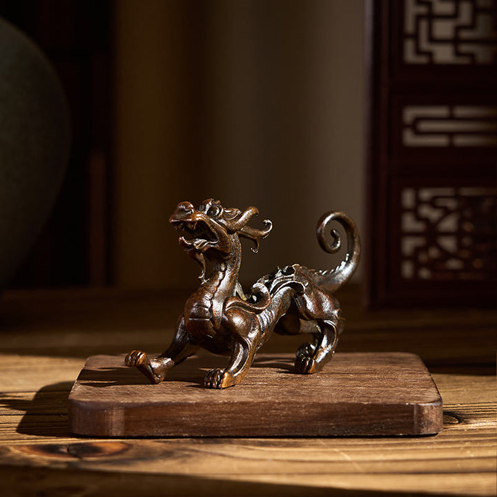 Buddha Stones pequeñas de aleación PiXiu, decoración para la riqueza y la suerte, 9,2 x 2,4 x 5,2 cm - image 5