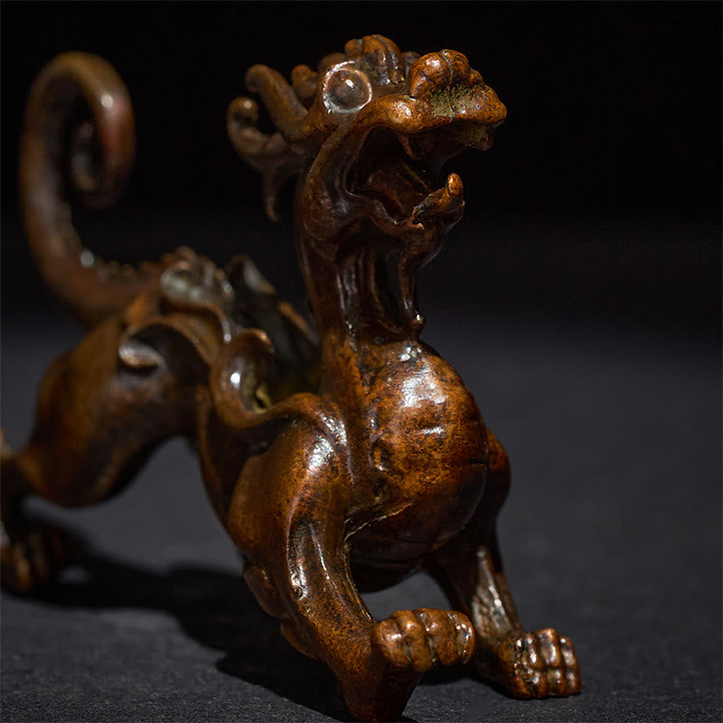 Buddha Stones pequeñas de aleación PiXiu, decoración para la riqueza y la suerte, 9,2 x 2,4 x 5,2 cm - image 6