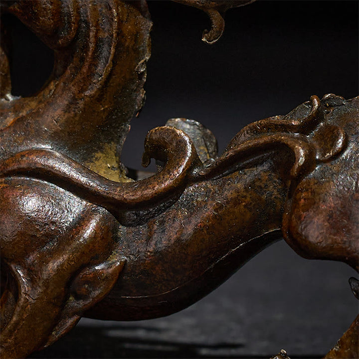 Buddha Stones pequeñas de aleación PiXiu, decoración para la riqueza y la suerte, 9,2 x 2,4 x 5,2 cm - image 8