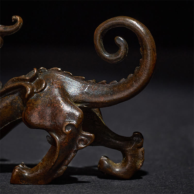 Buddha Stones pequeñas de aleación PiXiu, decoración para la riqueza y la suerte, 9,2 x 2,4 x 5,2 cm - image 9