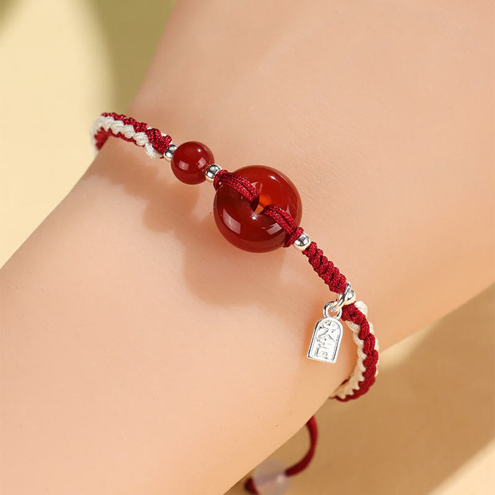 Pulsera de la suerte con hebilla de la paz de ágata aventurina verde y Buddha Stones - image 10