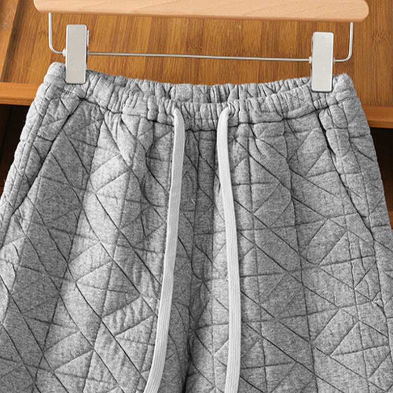 Pantalones térmicos de pierna ancha con cordón ajustable y bolsillos para mujer, de color liso, de Buddha Stones. - image 11