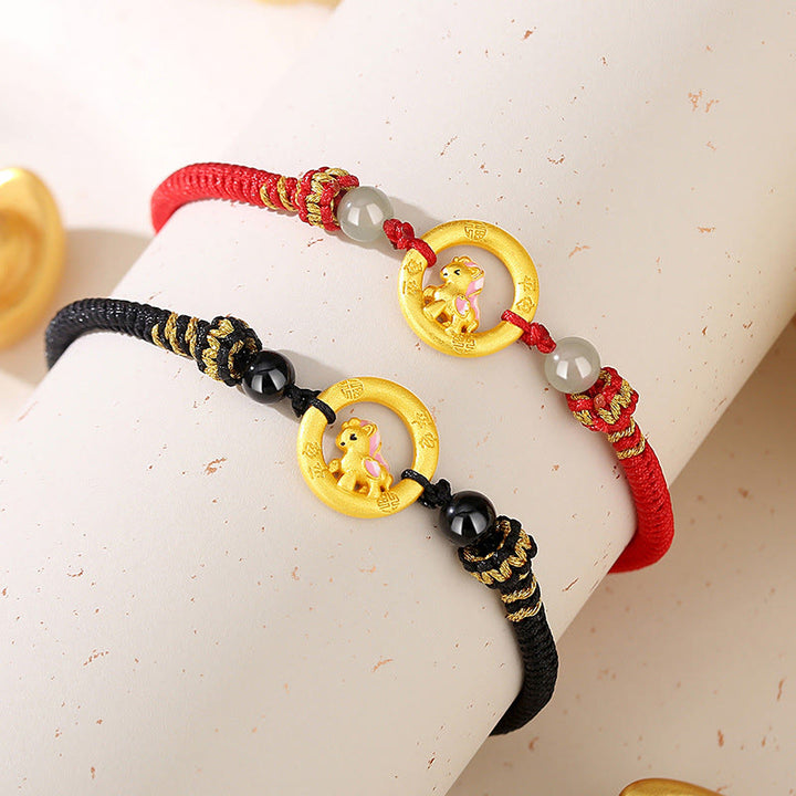 Collar con colgante de la suerte con hebilla de la paz y el personaje Fu, de plata de ley 925 con Buddha Stones y el año del caballo. - image 21