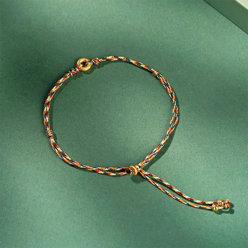 Pulsera de la fortuna multicolor para niños y adultos con hebilla de la paz hecha a mano con Buddha Stones - Niño (circunferencia de la muñeca de 5 a 13 cm) - image 1