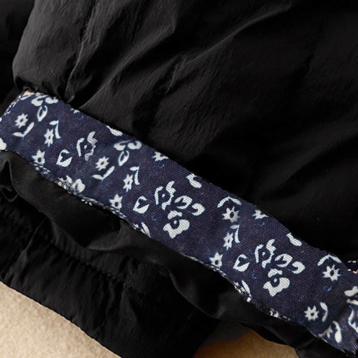 Pantalones térmicos de algodón con patchwork y bolsillos para mujer, con Buddha Stones. - image 11