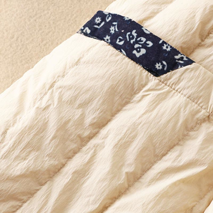 Pantalones térmicos de algodón con patchwork y bolsillos para mujer, con Buddha Stones. - image 4