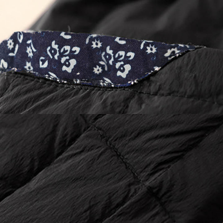 Pantalones térmicos de algodón con patchwork y bolsillos para mujer, con Buddha Stones. - image 10