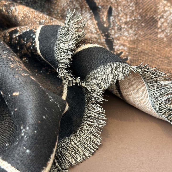 Bufanda/chal suave con estampado de mariposas y magnolias de invierno con Buddha Stones - image 12