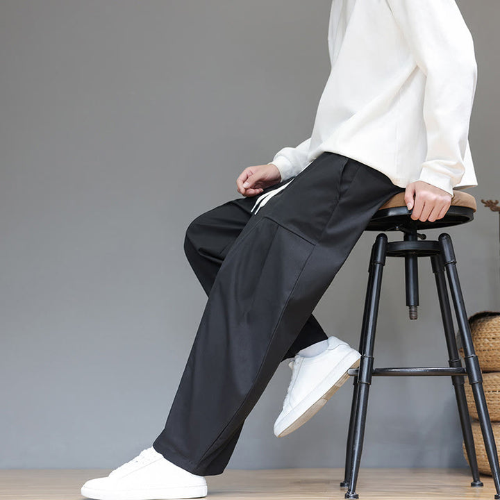 Pantalones bombachos cortos de algodón de color liso para hombre con estampado de Buddha Stones y bolsillos. - image 29