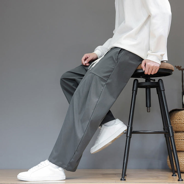 Pantalones bombachos cortos de algodón de color liso para hombre con estampado de Buddha Stones y bolsillos. - image 17