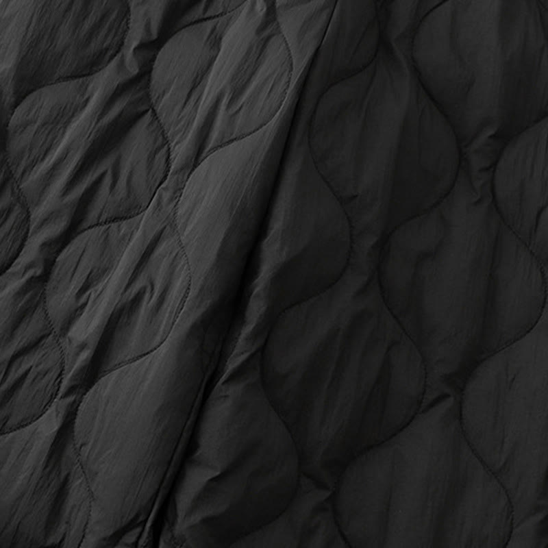 Pantalones de invierno cálidos para mujer con estampado de líneas curvas y detalles en Buddha Stones , con bolsillos. - image 10