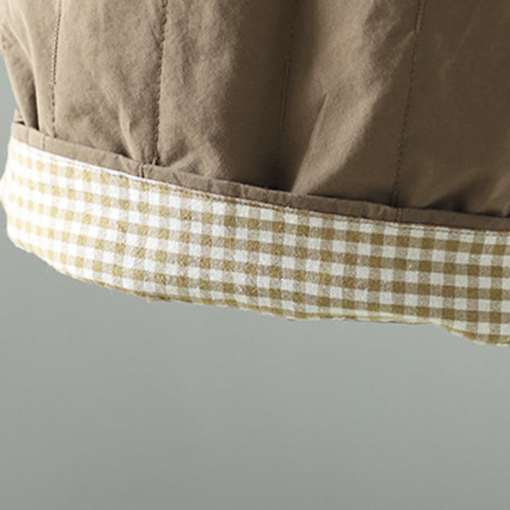 Pantalones tipo harem para mujer con forro polar de algodón, rayas y líneas rectas con estampado de Buddha Stones y bolsillos. - image 5