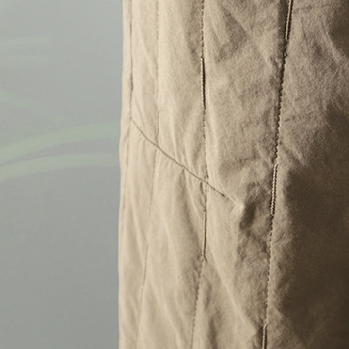 Pantalones tipo harem para mujer con forro polar de algodón, rayas y líneas rectas con estampado de Buddha Stones y bolsillos. - image 4