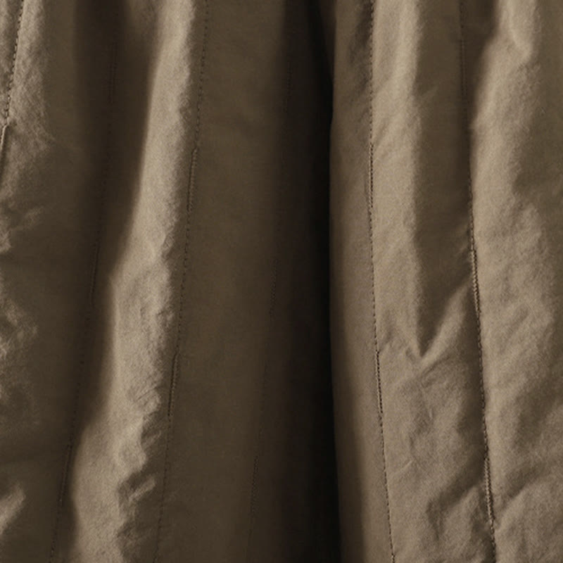 Pantalones tipo harem para mujer con forro polar de algodón, rayas y líneas rectas con estampado de Buddha Stones y bolsillos. - image 3