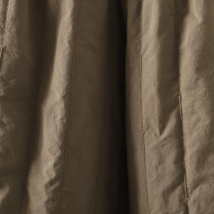 Pantalones tipo harem para mujer con forro polar de algodón, rayas y líneas rectas con estampado de Buddha Stones y bolsillos. - image 3