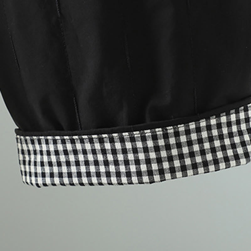 Pantalones tipo harem para mujer con forro polar de algodón, rayas y líneas rectas con estampado de Buddha Stones y bolsillos. - image 11