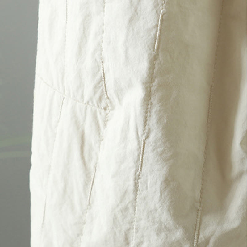 Pantalones tipo harem para mujer con forro polar de algodón, rayas y líneas rectas con estampado de Buddha Stones y bolsillos. - image 19