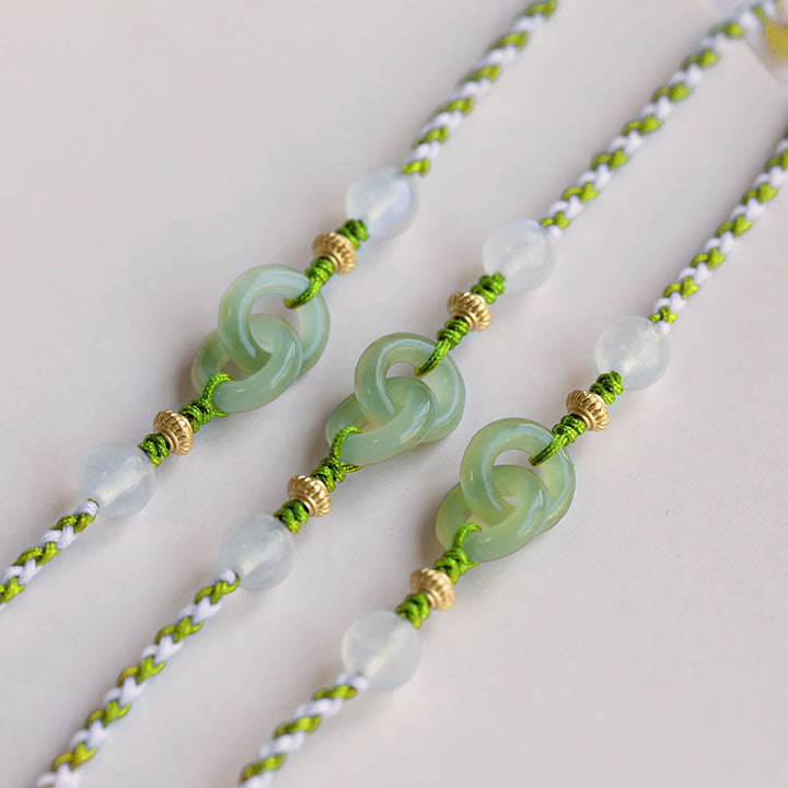 Pulsera de la paz con hebilla de cuerda trenzada y Buddha Stones, símbolo de amor y calma - image 3