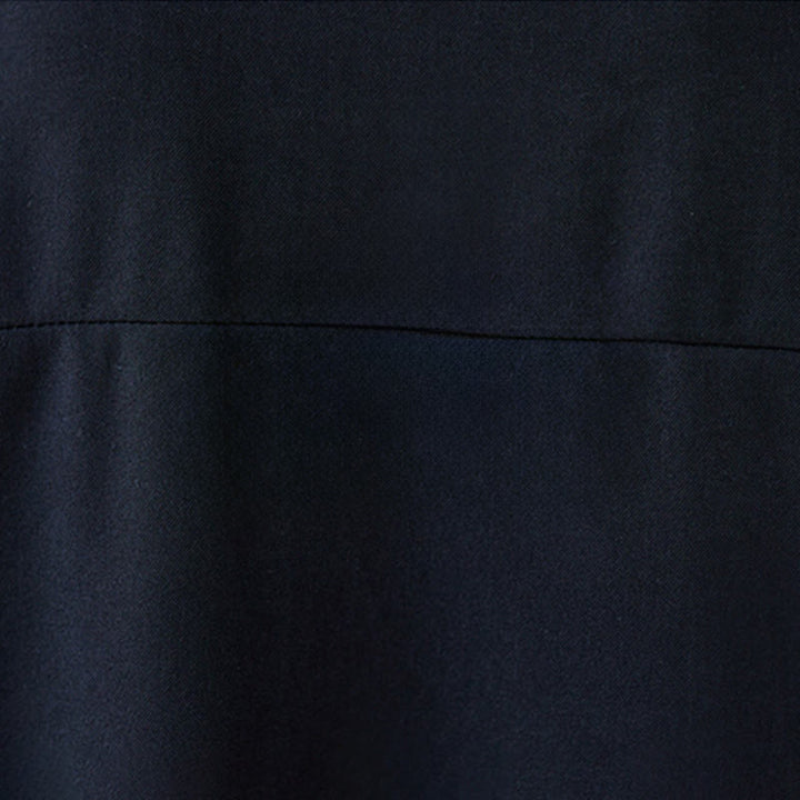 Camisa de manga larga de algodón para mujer, negra lisa con solapa de botón de rana y estampado de Buddha Stones - image 8