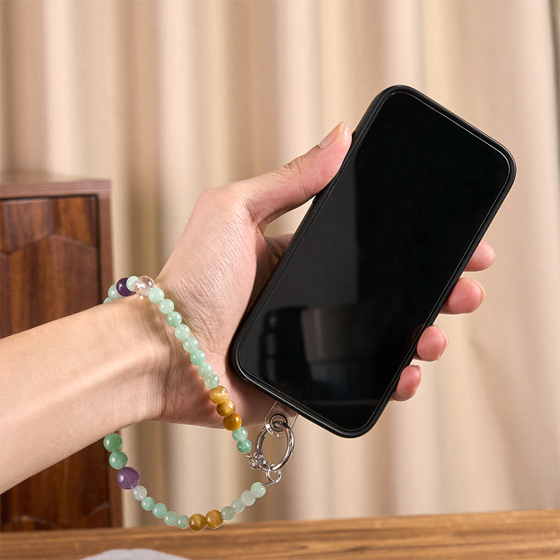 Llavero colgante para teléfono con cuentas de jade y Buddha Stones para la prosperidad - image 6