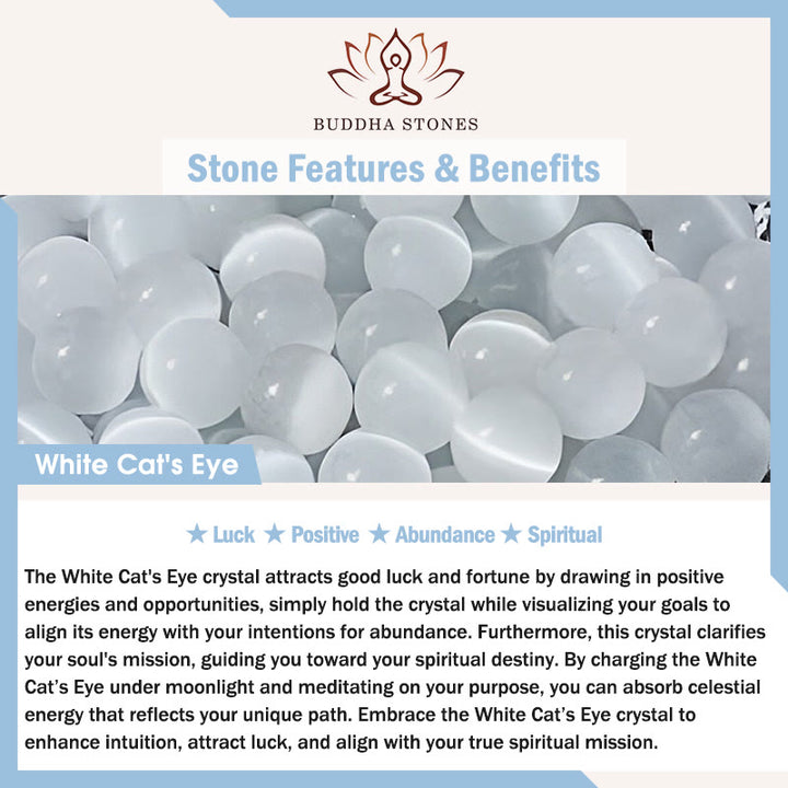 Llavero colgante para teléfono con Buddha Stones del Año del Caballo, cuarzo fresa y ojo de gato blanco. - image 9