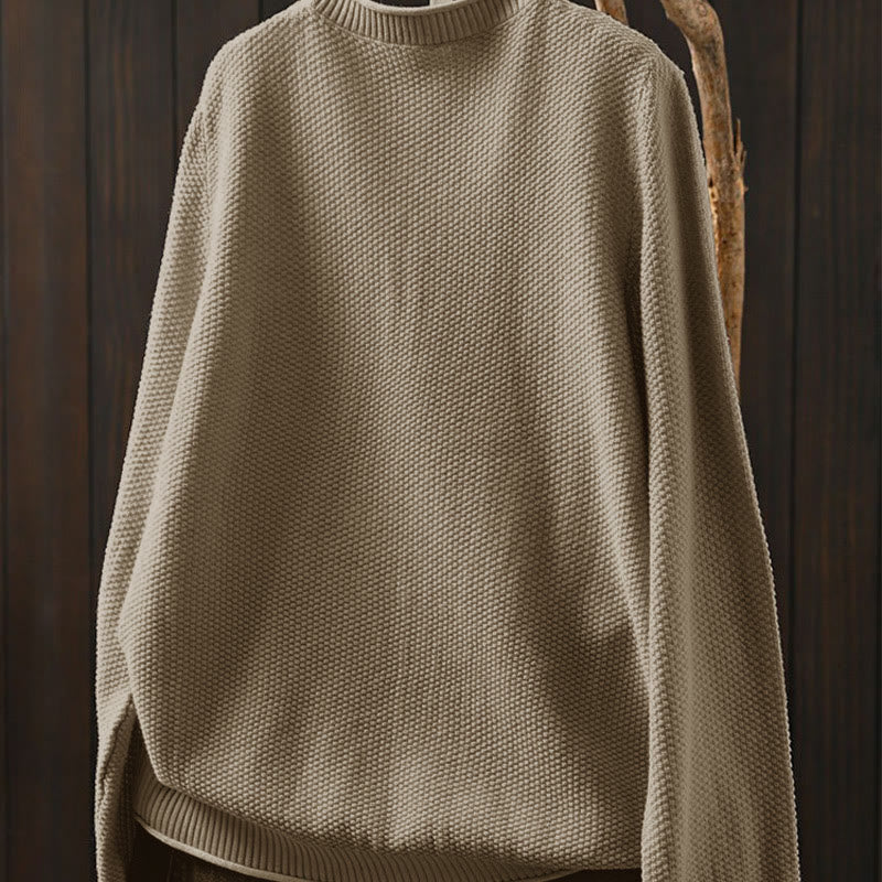 Suéter de punto de manga larga para mujer, de algodón, con cuello en V, botones coloridos y estampado de Buddha Stones. - image 2