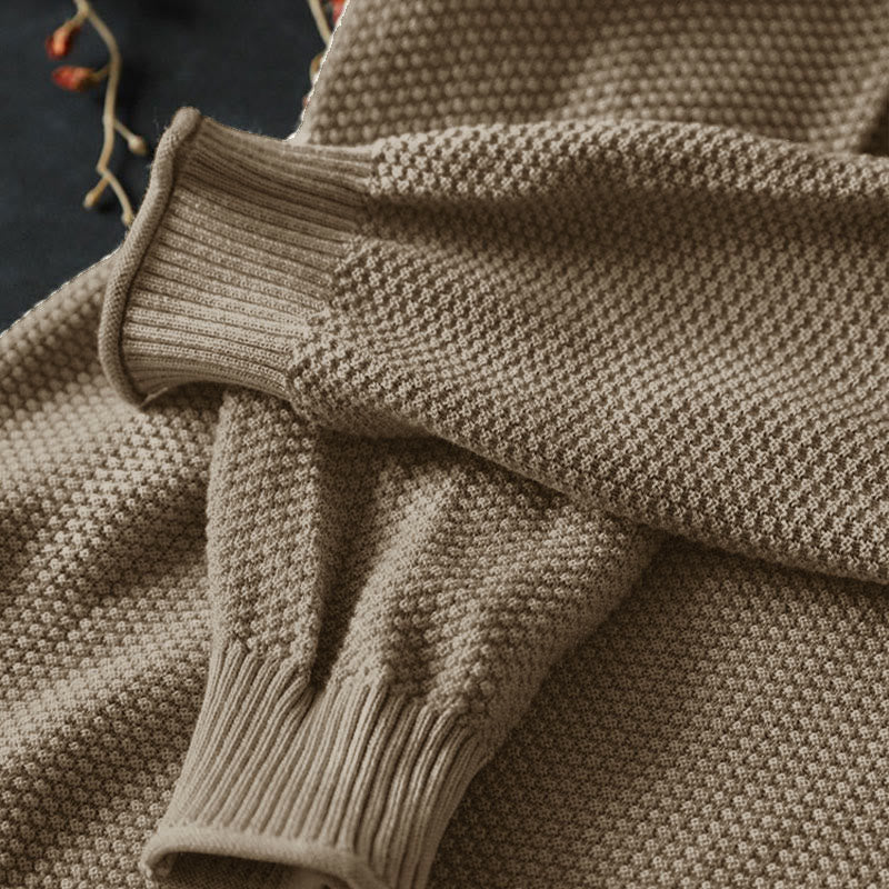 Suéter de punto de manga larga para mujer, de algodón, con cuello en V, botones coloridos y estampado de Buddha Stones. - image 4