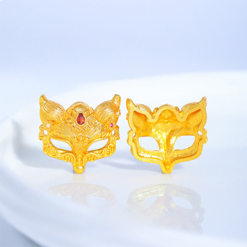 Pulsera de la suerte tejida con hilo morado, dije de campana de zorro con Buddha Stones y personaje Fu - image 4