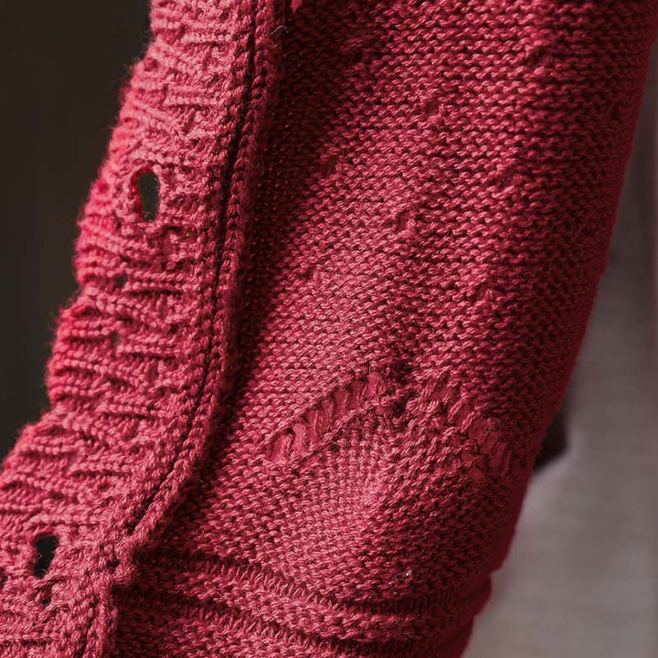 Cárdigan de punto de manga larga para mujer, con botones de encaje y estampado de Buddha Stones, de algodón, con bolsillos. - image 10