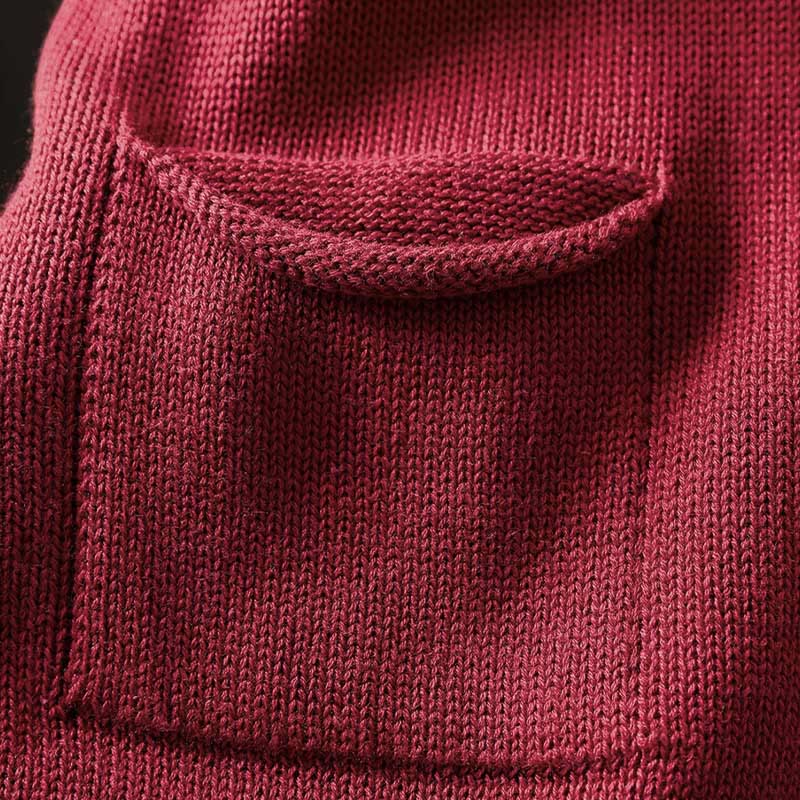 Cárdigan de punto de manga larga para mujer, con botones de encaje y estampado de Buddha Stones, de algodón, con bolsillos. - image 8