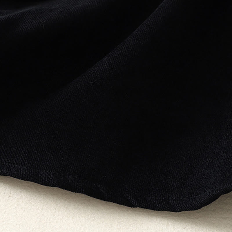 Vestido midi de manga larga para mujer, de algodón cálido, cuello alto y con bolsillos , Buddha Stones. - image 24