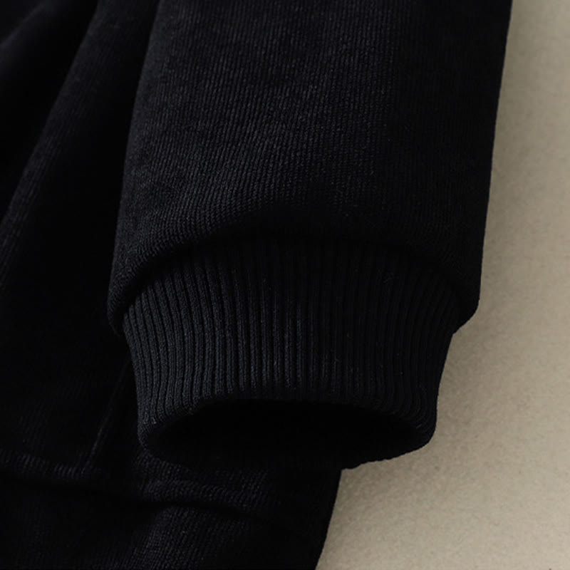 Vestido midi de manga larga para mujer, de algodón cálido, cuello alto y con bolsillos , Buddha Stones. - image 23