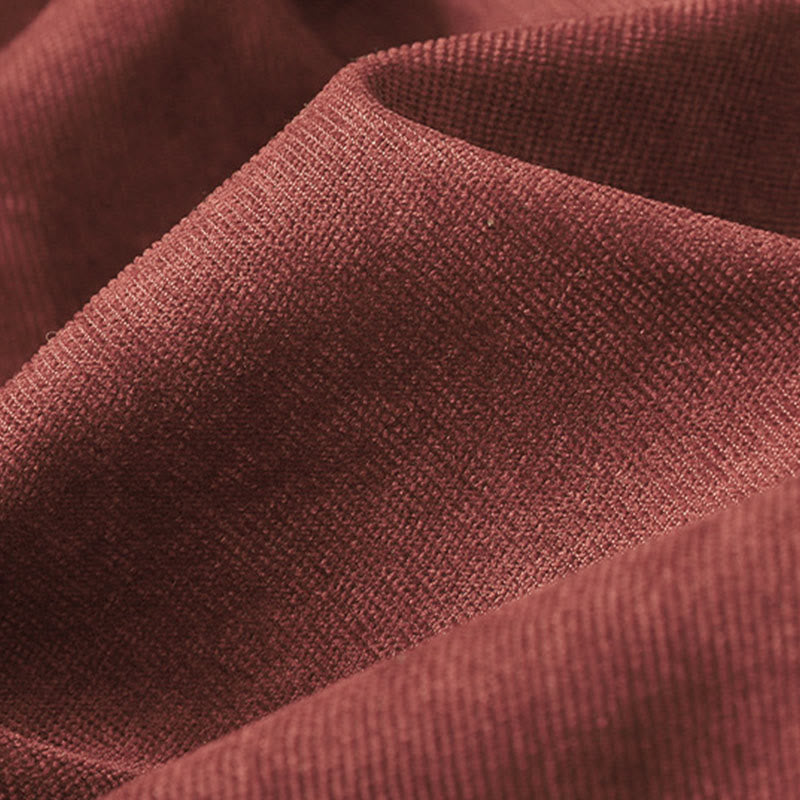 Vestido midi de manga larga para mujer, de algodón cálido, cuello alto y con bolsillos , Buddha Stones. - image 14