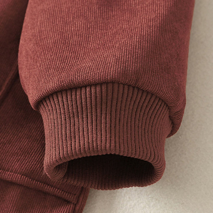 Vestido midi de manga larga para mujer, de algodón cálido, cuello alto y con bolsillos , Buddha Stones. - image 11