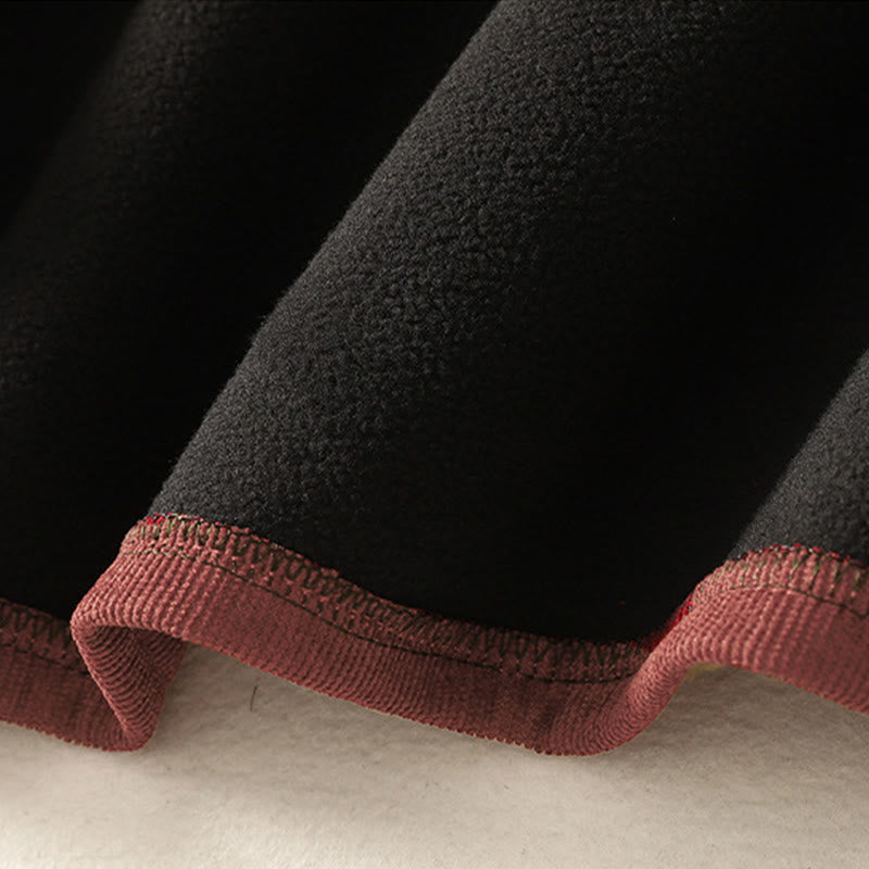 Vestido midi de manga larga para mujer, de algodón cálido, cuello alto y con bolsillos , Buddha Stones. - image 13