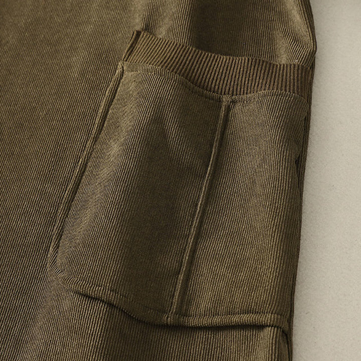 Vestido midi de manga larga para mujer, de algodón cálido, cuello alto y con bolsillos , Buddha Stones. - image 18