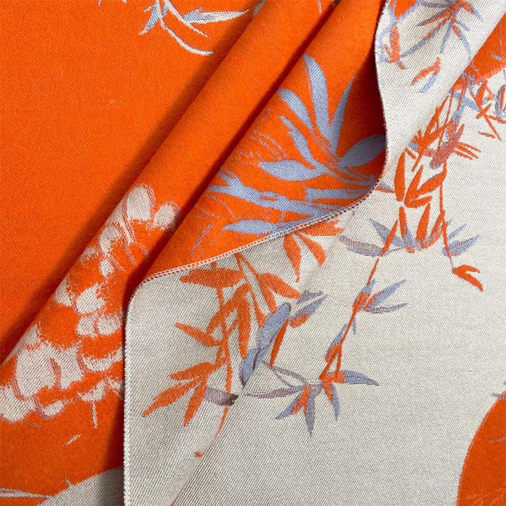 Bufanda/chal acogedor con estampado de flores de peonía, abanico de invierno con Buddha Stones y bambú - image 11