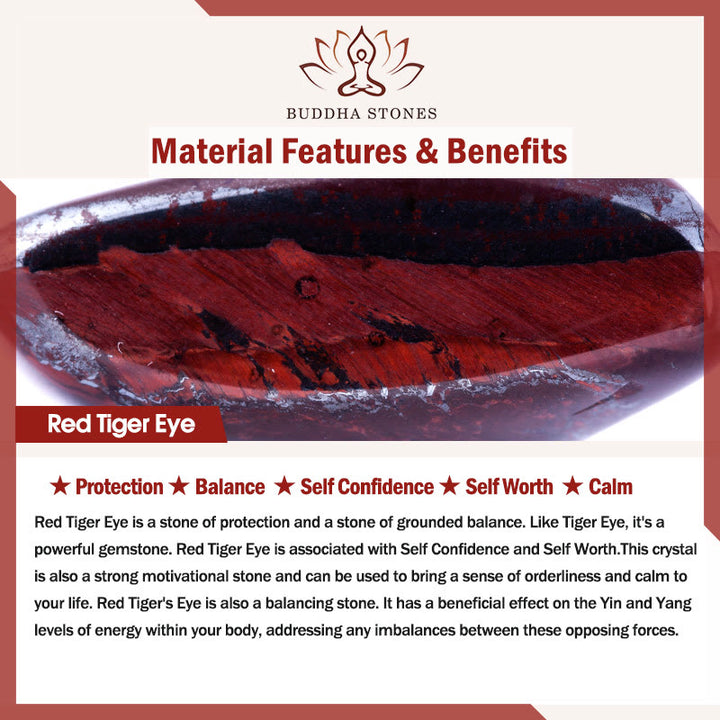 Pulsera de cuero con Buddha Stones, piedra esmerilada, roca de lava, ojo de tigre y acero de titanio. - image 8