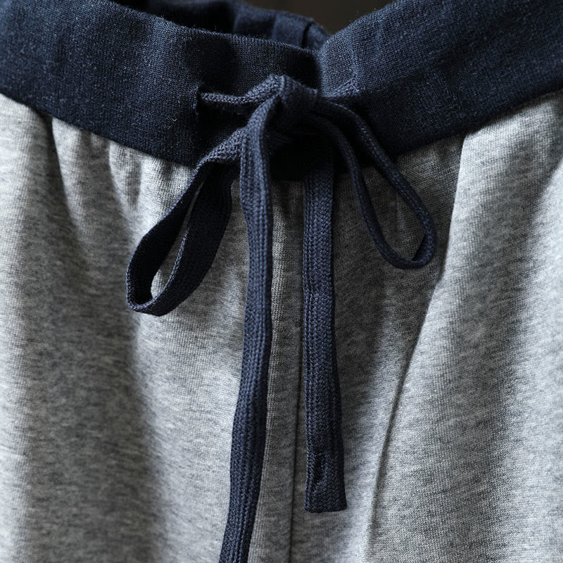 Pantalones de algodón para mujer con bolsillos y bloques de color liso de Buddha Stones Fall - image 7