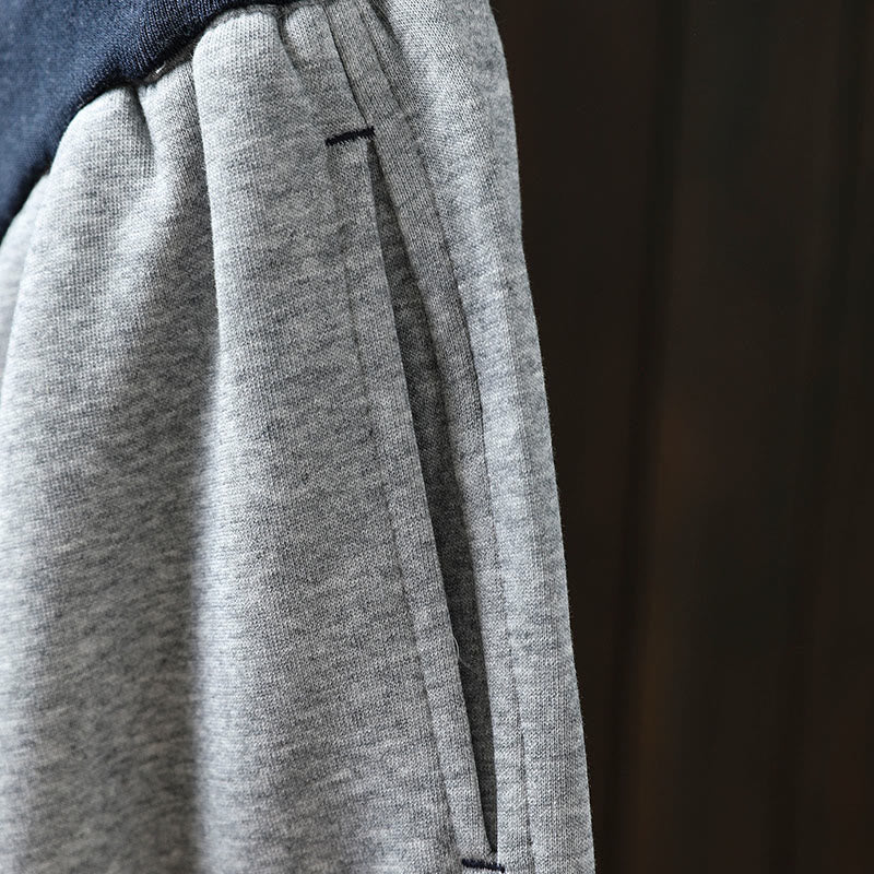 Pantalones de algodón para mujer con bolsillos y bloques de color liso de Buddha Stones Fall - image 8